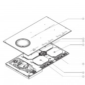 Glass-ceramic hob (reference 1)