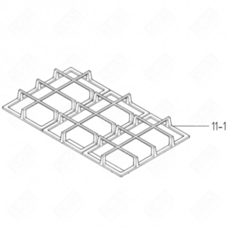 FLAT BEARING DOOR (REFERENCE 11-1) ELECTRIC / GAS HOBS - 519655