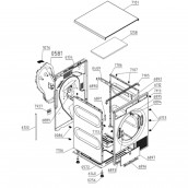Rear panel cover with gasket (reference 0581)