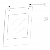 Outer glass (reference 884)