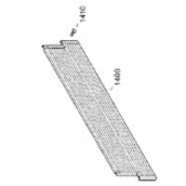 Wood screw with spherical head (mark 1410)