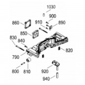 Rubber fan support (reference 860)