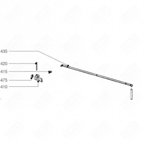 ALUMINUM FRAME TRIM KIT (REFERENCE 435) REFRIGERATOR, FREEZER - 9911408