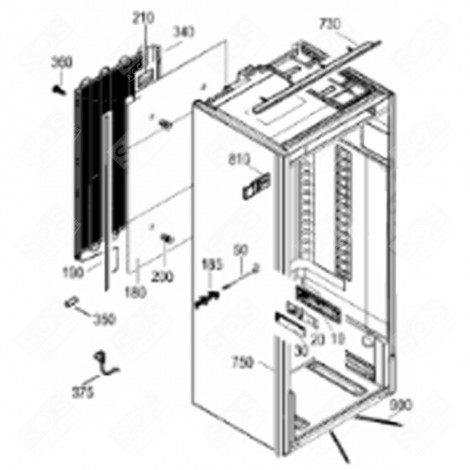 COMPENSATING JOINT 1338MM WHITE 744 (MARK 750) REFRIGERATOR, FREEZER - 7643078