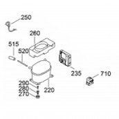 Solenoid valve (marking 710)