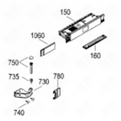 VARIOUS COVERS (REFERENCE 1060) REFRIGERATOR, FREEZER - 9290956