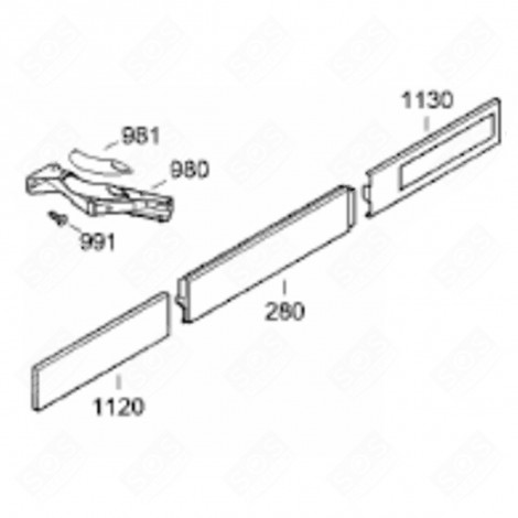 HOOD (MARK 1120) REFRIGERATOR, FREEZER - 7433279