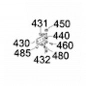 Lower hinge cover (marking 485)