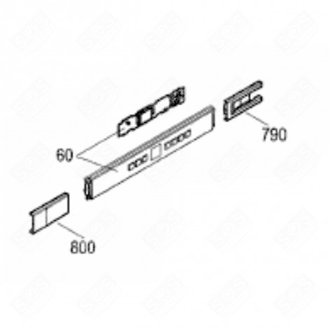 CONTROL BOX + PLATE (MARK 60) REFRIGERATOR, FREEZER - 6125042