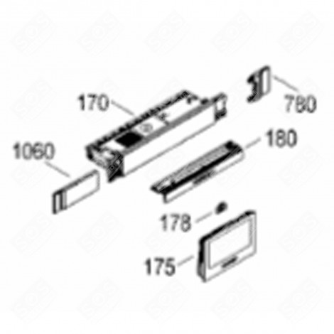 CONTROL PANEL HOUSING (MARK 175) REFRIGERATOR, FREEZER - 6125288