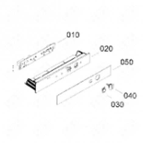 DISPLAY STRIP (REFERENCE 050) REFRIGERATOR, FREEZER - 7427007