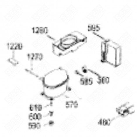 INTEGRATED BOARD (MARKER 595) REFRIGERATOR, FREEZER - 6146474