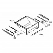 Refrigerator drawer cooling compartment 0°C (mark 1100)