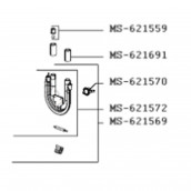 Coffee Maker, Espresso Machine Resistance 1100W + Fuse (Mark MS-621572)