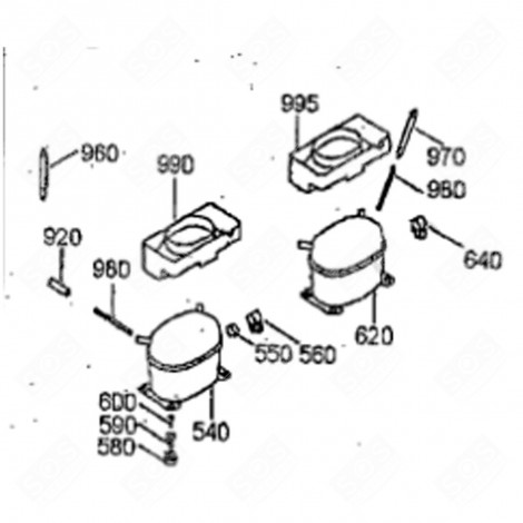 DEFROSTING TRAY (MARK 990) REFRIGERATOR, FREEZER - 7424317