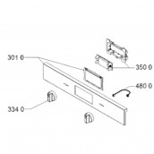 Stainless steel control panel (reference 301 0) original