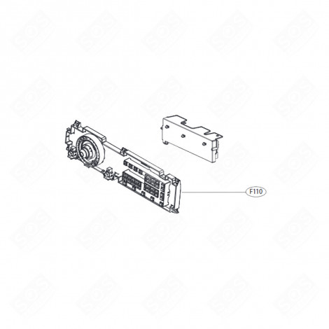 ELECTRONIC BOARD, DISPLAY MODULE (REFERENCE F110) WASHING MACHINES - EBR31484309