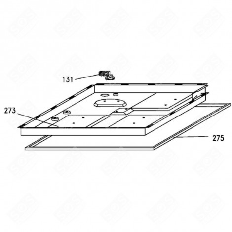 POWER SUPPLY BOX ELECTRIC / GAS HOBS - 42811556