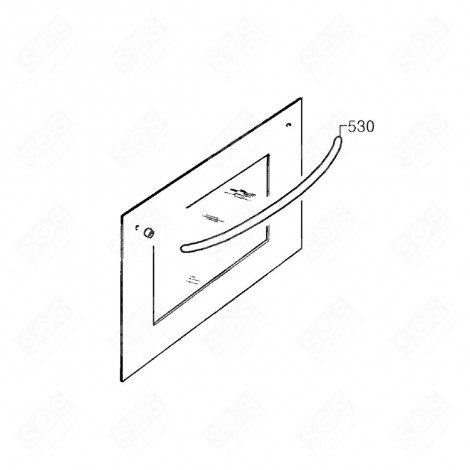 HANDLE (MARK 530) GAS / ELECTRIC OVENS - 3548004245
