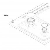 Hinge support with reference 167C
