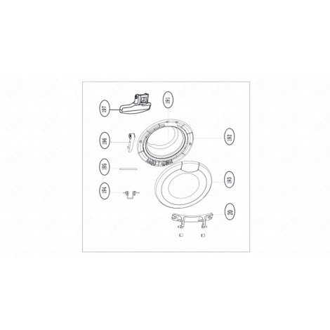 PORTHOLE HANDLE (MARK 197) WASHING MACHINES - AS0033303
