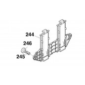 Wheel + lower basket axle (ref. 245)
