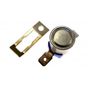 Thermostat with flange