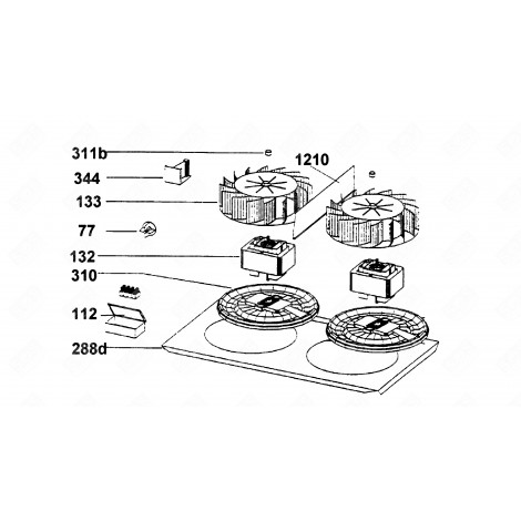 MOTOR (MARKING 132) EXTRACTOR HOOD - 91943439
