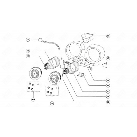 RIGHT TURBINE (REFERENCE 317) EXTRACTOR HOOD - 595A89