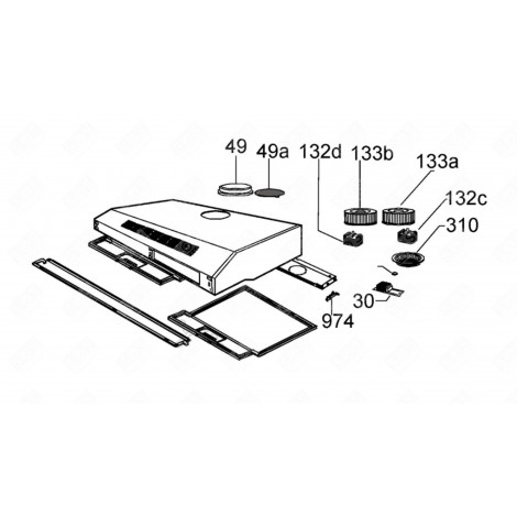 MOTOR EXTRACTOR HOOD - 49034685
