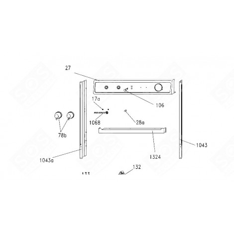 LEVER BEFORE 06/23 GAS / ELECTRIC OVENS - 44002722
