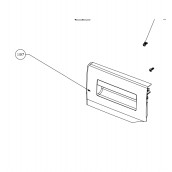 Dispenser drawer front