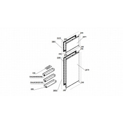 Door seal (fridge section) ref. 2391