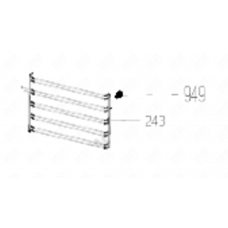 FZR SHELF (MARK 243) GAS / ELECTRIC OVENS - 240460009