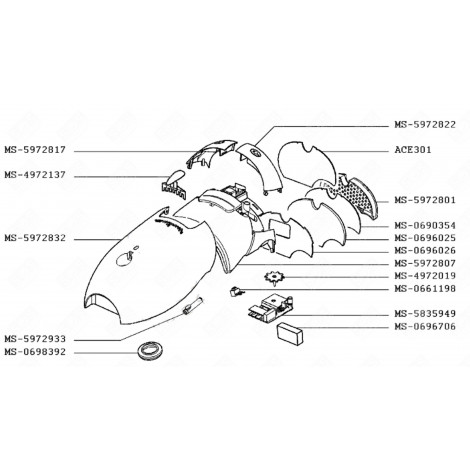 FILTER (REFERENCE NO. MS-0690354) VACUUM CLEANER  - MS-0690354