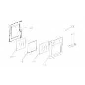 Big oven outer glass (mark n°43)