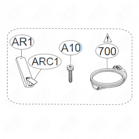 SCREW MARKING A10 TELEVISIONS / TVS - COV34550201