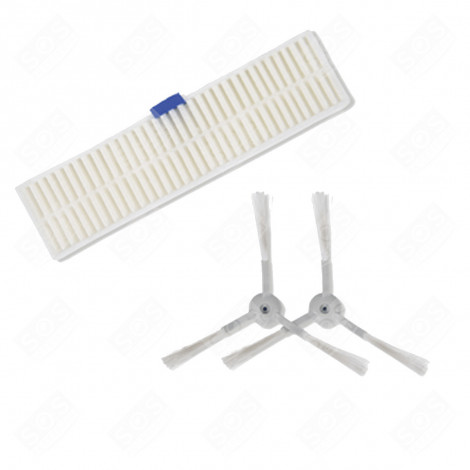 ALLERGY FILTER + BRUSH HEADS X 2 ROBOT VACUUM CLEANER - ZR740003