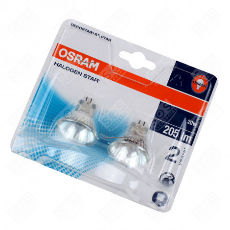 HALOGEN LIGHT SET GU4 12V 20W EXTRACTOR HOOD - C00139909, 480122101984