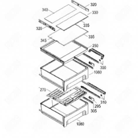 UPPER COVER (MARK 270) REFRIGERATOR, FREEZER - 7438888