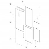 Door seal (reference 7)