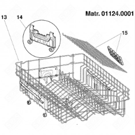 UPPER BASKET (CODE 13) DISHWASHER - C00076873