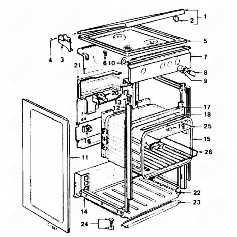 THERMOSTATIC TAP (REFERENCE 10) GAS / ELECTRIC OVENS - 75X0022