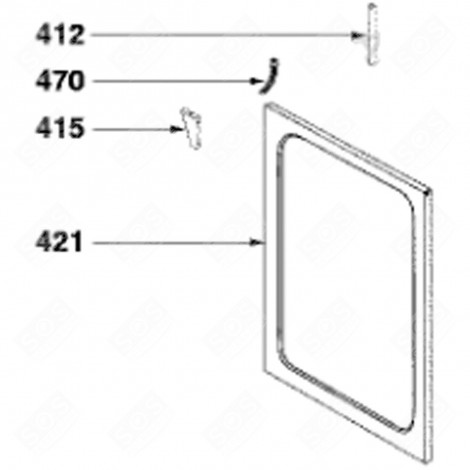 SUPPORT (MARK 421) GAS / ELECTRIC OVENS - 74X5919