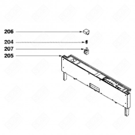 LABEL (MARK 205) DISHWASHER - 32X4347
