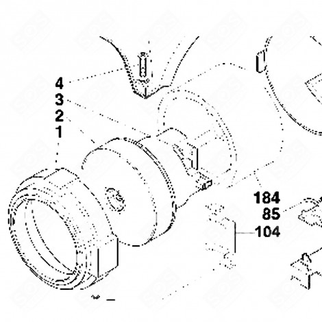 MOTOR GASKET (REFERENCE 3) VACUUM CLEANER  - 48000593