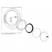Original outer frame of porthole number 1430