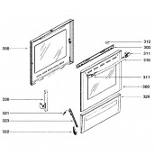 Door handle (reference 310)
