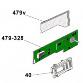 Electronic card, programmed module from 17/23 to 18/33 (mark 479)