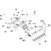 Gas distributor hose (marking 96)